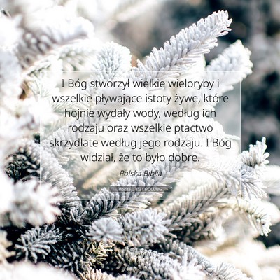 Rodzaju 1:21 Werset Biblijny Wyjaśniony