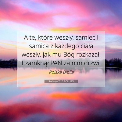 Rodzaju 7:16 Werset Biblijny Wyjaśniony