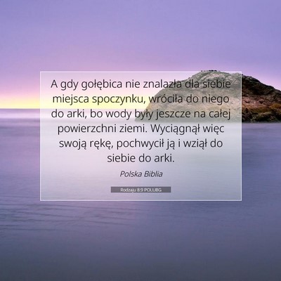 Rodzaju 8:9 Werset Biblijny Wyjaśniony