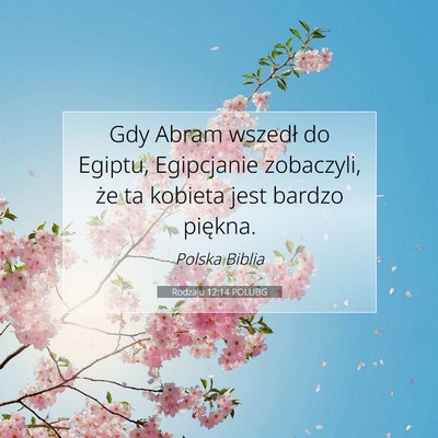 Rodzaju 12:14 Werset Biblijny Wyjaśniony