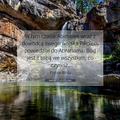 Rodzaju 21:22 POLUBG Obraz Wersetu Biblijnego