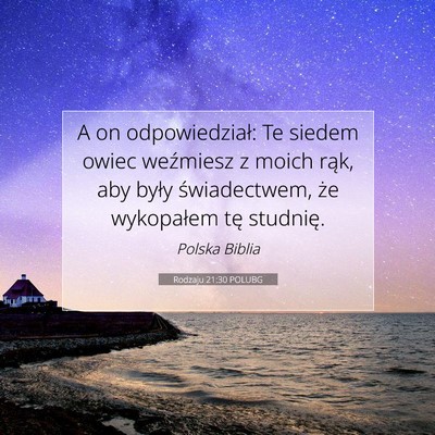 Rodzaju 21:30 Werset Biblijny Wyjaśniony