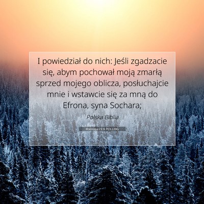 Rodzaju 23:8 Werset Biblijny Wyjaśniony