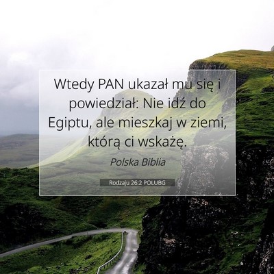 Rodzaju 26:2 POLUBG Obraz Wersetu Biblijnego