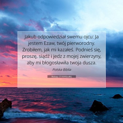 Rodzaju 27:19 Werset Biblijny Wyjaśniony