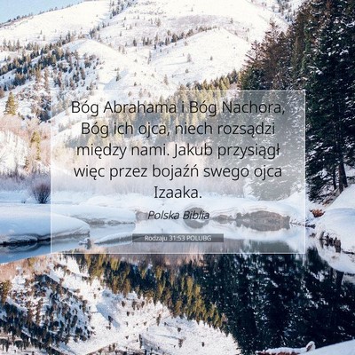 Rodzaju 31:53 POLUBG Obraz Wersetu Biblijnego