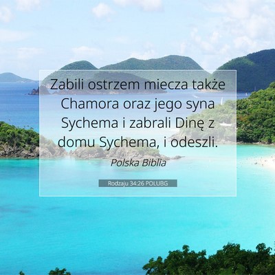 Rodzaju 34:26 Werset Biblijny Wyjaśniony