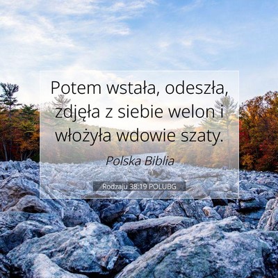 Rodzaju 38:19 Werset Biblijny Wyjaśniony