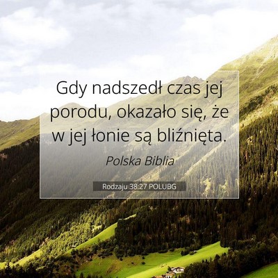 Rodzaju 38:27 Werset Biblijny Wyjaśniony