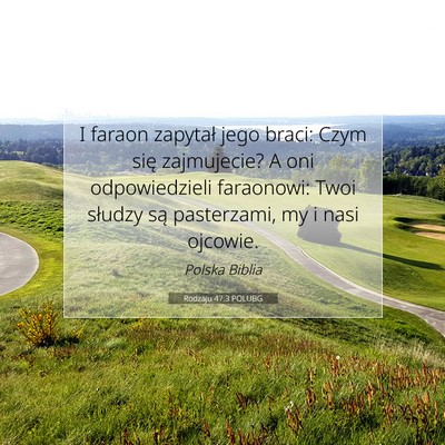 Rodzaju 47:3 POLUBG Obraz Wersetu Biblijnego