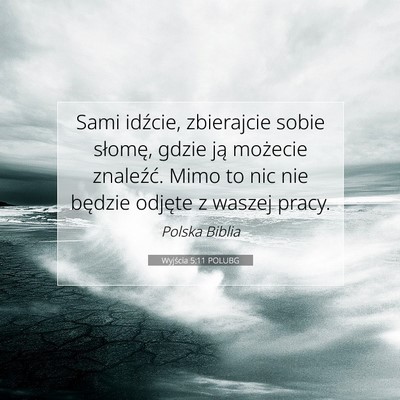 Wyjścia 5:11 Werset Biblijny Wyjaśniony