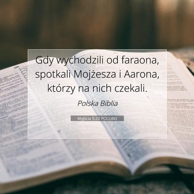 Wyjścia 5:20 Werset Biblijny Wyjaśniony