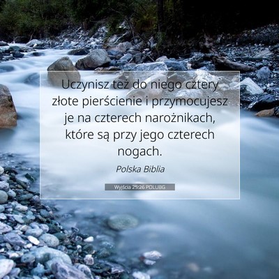 Wyjścia 25:26 Werset Biblijny Wyjaśniony