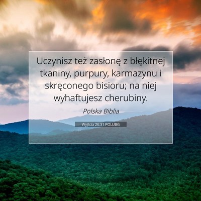 Wyjścia 26:31 POLUBG Obraz Wersetu Biblijnego
