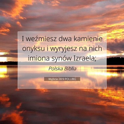 Wyjścia 28:9 POLUBG Obraz Wersetu Biblijnego