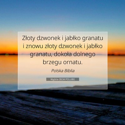 Wyjścia 28:34 Werset Biblijny Wyjaśniony
