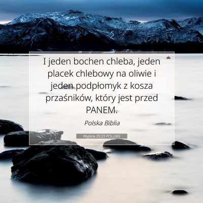 Wyjścia 29:23 POLUBG Obraz Wersetu Biblijnego