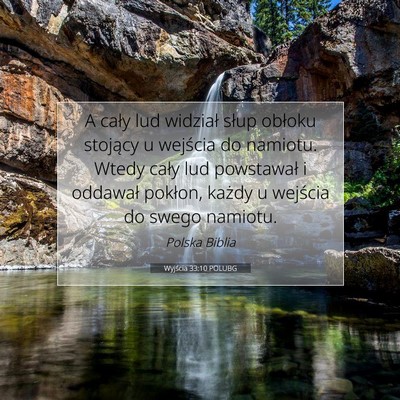 Wyjścia 33:10 Werset Biblijny Wyjaśniony