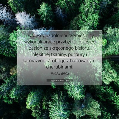 Wyjścia 36:8 POLUBG Obraz Wersetu Biblijnego