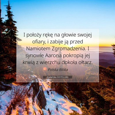Kapłańska 3:8 Werset Biblijny Wyjaśniony