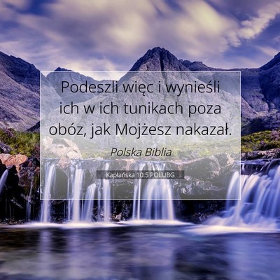 Kapłańska 10:5 POLUBG Obraz Wersetu Biblijnego