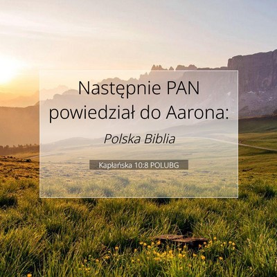 Kapłańska 10:8 Werset Biblijny Wyjaśniony