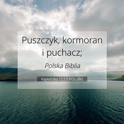 Kapłańska 11:17 Werset Biblijny Wyjaśniony