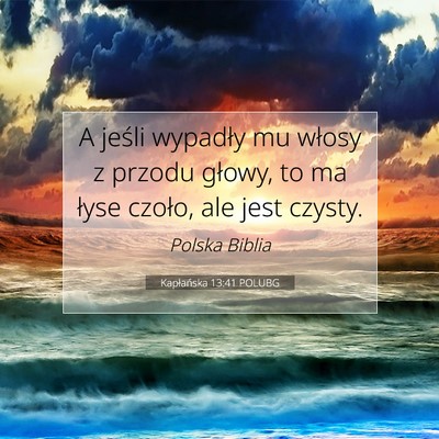 Kapłańska 13:41 Werset Biblijny Wyjaśniony