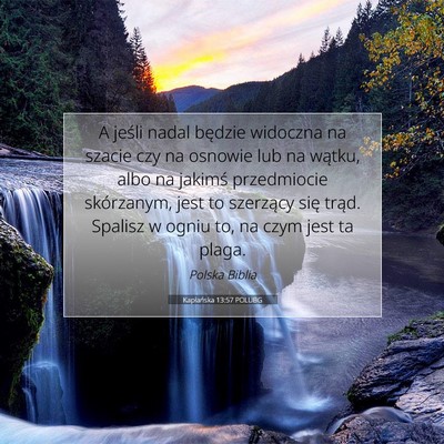 Kapłańska 13:57 POLUBG Obraz Wersetu Biblijnego