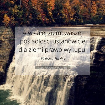 Kapłańska 25:24 POLUBG Obraz Wersetu Biblijnego