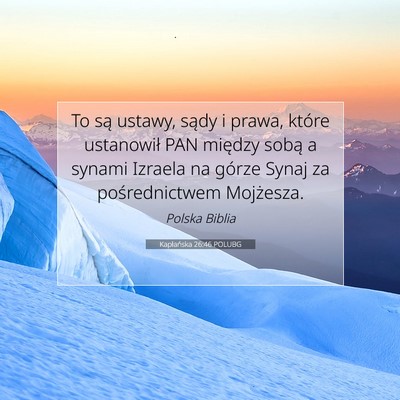 Kapłańska 26:46 POLUBG Obraz Wersetu Biblijnego