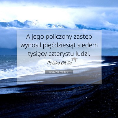 Liczb 2:8 POLUBG Obraz Wersetu Biblijnego