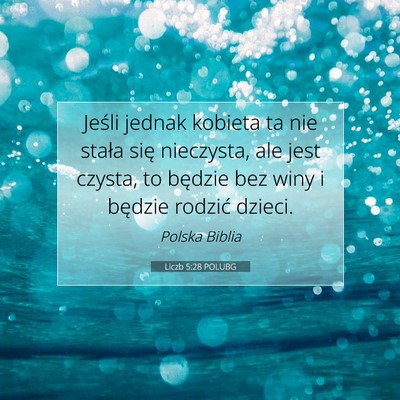 Liczb 5:28 Werset Biblijny Wyjaśniony