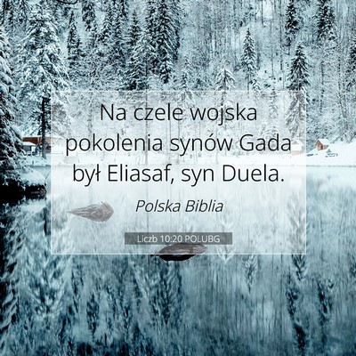 Liczb 10:20 POLUBG Obraz Wersetu Biblijnego