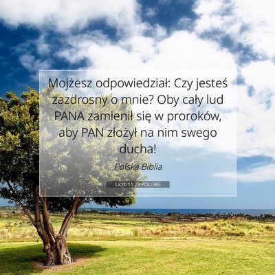 Liczb 11:29 POLUBG Obraz Wersetu Biblijnego