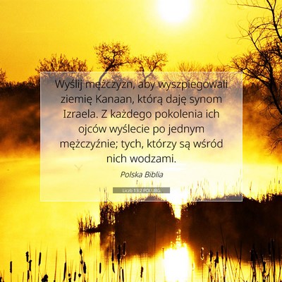 Liczb 13:2 POLUBG Obraz Wersetu Biblijnego