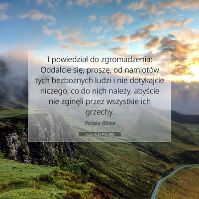 Liczb 16:26 Werset Biblijny Wyjaśniony