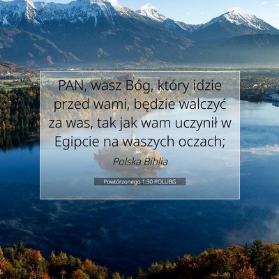 Powtórzonego 1:30 Werset Biblijny Wyjaśniony