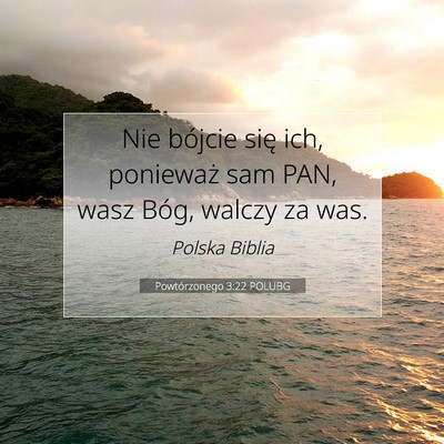 Powtórzonego 3:22 POLUBG Obraz Wersetu Biblijnego