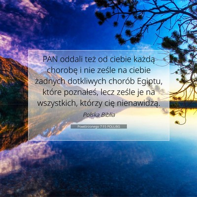 Powtórzonego 7:15 POLUBG Obraz Wersetu Biblijnego