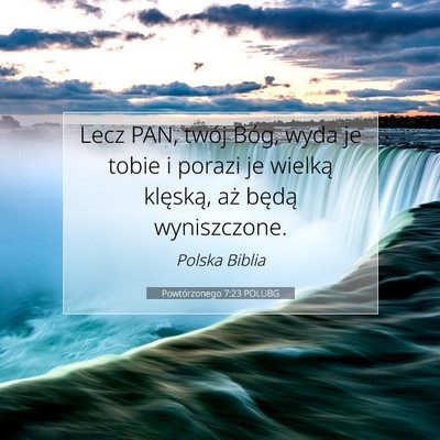 Powtórzonego 7:23 POLUBG Obraz Wersetu Biblijnego