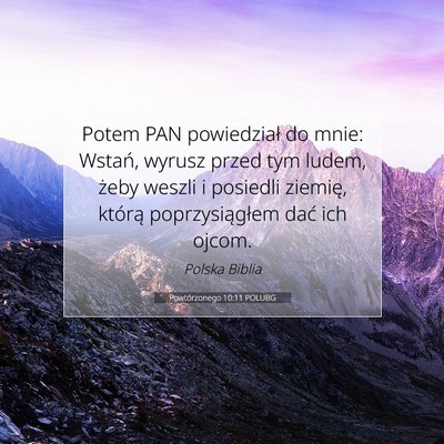 Powtórzonego 10:11 Werset Biblijny Wyjaśniony