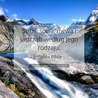 Powtórzonego 14:15 Werset Biblijny Wyjaśniony