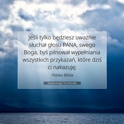 Powtórzonego 15:5 POLUBG Obraz Wersetu Biblijnego