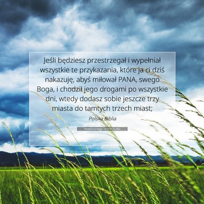 Powtórzonego 19:9 Werset Biblijny Wyjaśniony