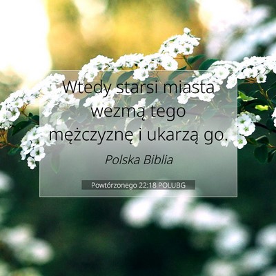 Powtórzonego 22:18 Werset Biblijny Wyjaśniony