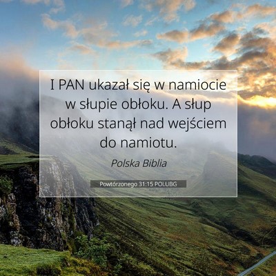 Powtórzonego 31:15 POLUBG Obraz Wersetu Biblijnego
