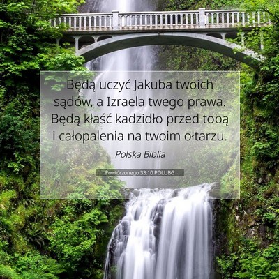 Powtórzonego 33:10 POLUBG Obraz Wersetu Biblijnego