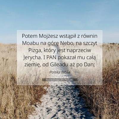 Powtórzonego 34:1 POLUBG Obraz Wersetu Biblijnego