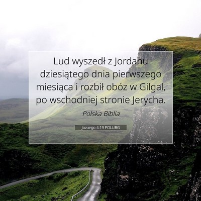 Jozuego 4:19 POLUBG Obraz Wersetu Biblijnego